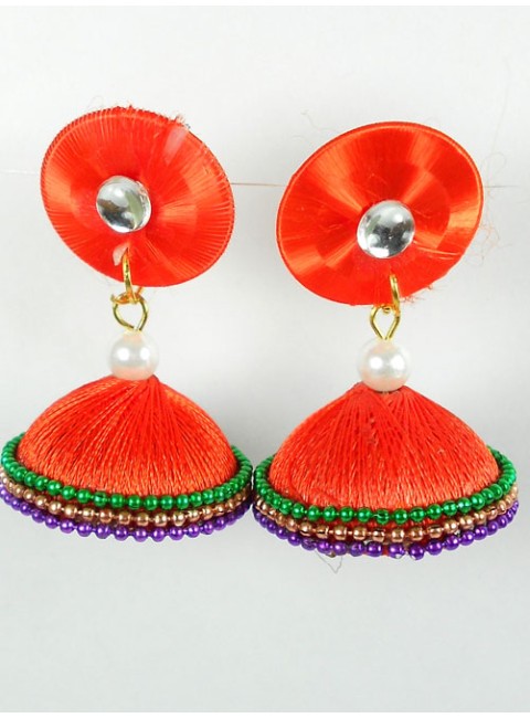 Silk Thread Earrings